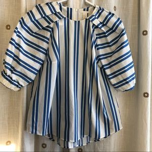 H&M Blue and white blouse